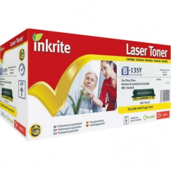 Compatible Brother TN135Y High Yield Yellow Laser Toner Cartridge