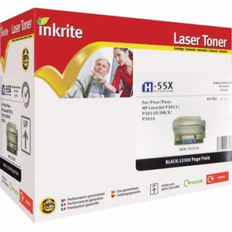 Compatible HP 55X (CE255X) High Yield Black Laser Toner Cartridge