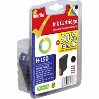 Remanufactured HP 15 (C6615D) Black Inkjet Cartridge