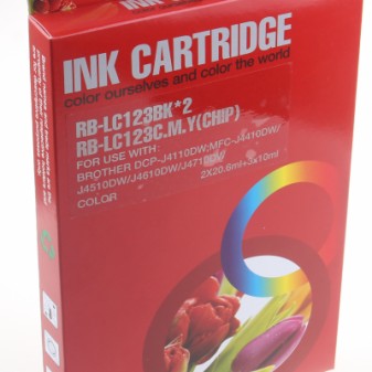Set of 4 Compatible Brother LC123BK/C/M/Y Black Cyan Yellow & Magenta Inkjet Cartridges