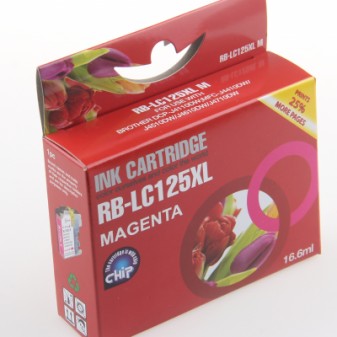 Compatible Brother LC125XLM High Yield Magenta Inkjet Cartridge