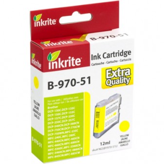 Compatible Brother LC970Y/1000Y Yellow Inkjet Cartridge