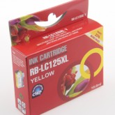 Compatible Brother LC125XLY High Yield Yellow Inkjet Cartridge